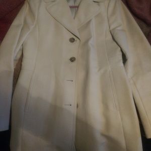 Ann Taylor Cream Spring Jacket Size 2